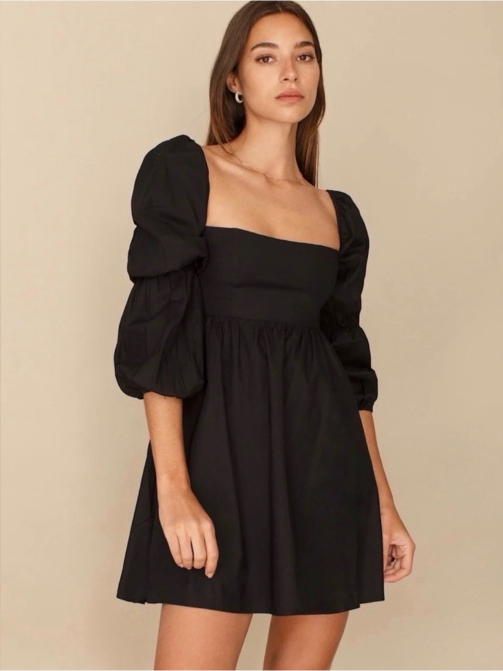 Reformation black Michaela Dress Sz8 NWOT